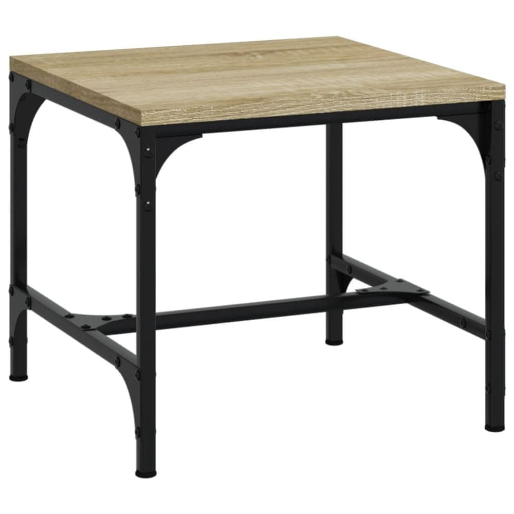 Vidaxl Konferenčný stolík dub sonoma 50x50x35 cm spracované drevo